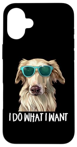 Funny Sunglasses I Do What I Want Russian Borzoi Dog Lover Hülle für iPhone 16 Plus von Cute Long Nose Borzoi Gift Shirts & Hoodies