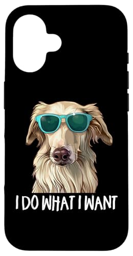 Funny Sunglasses I Do What I Want Russian Borzoi Dog Lover Hülle für iPhone 16 von Cute Long Nose Borzoi Gift Shirts & Hoodies