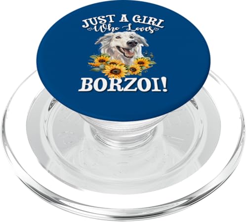 Russian Sighthound Just A Girl Who Loves Borzoi Dog Lover PopSockets PopGrip für MagSafe von Cute Long Nose Borzoi Gift Shirts & Hoodies