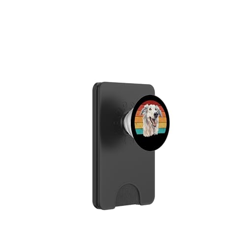 Vintage Retro Sunset Russian Borzoi Dog Lover PopSockets PopWallet für MagSafe Vintage Retro Sunset Russian Borzoi Dog Lover PopSockets PopWallet für MagSafe von Cute Long Nose Borzoi Gift Shirts & Hoodies