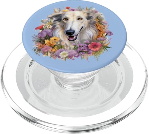 Womens Beautiful Floral Flower Russian Borzoi Dog Lover PopSockets PopGrip für MagSafe Womens Beautiful Floral Flower Russian Borzoi Dog Lover PopSockets PopGrip für MagSafe von Cute Long Nose Borzoi Gift Shirts & Hoodies