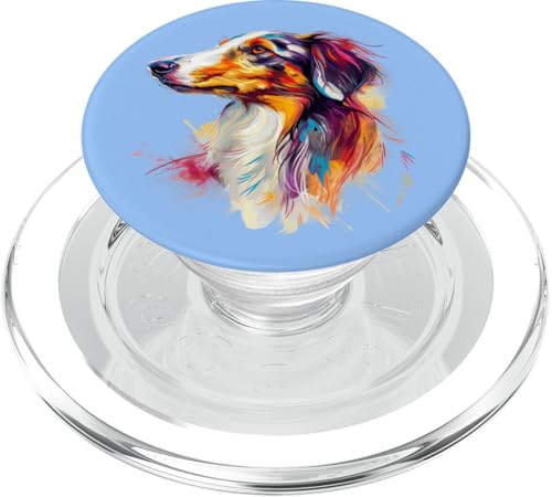 Womens Colorful Watercolor Art Russian Borzoi Dog Lover PopSockets PopGrip für MagSafe Womens Colorful Watercolor Art Russian Borzoi Dog Lover PopSockets PopGrip für MagSafe von Cute Long Nose Borzoi Gift Shirts & Hoodies