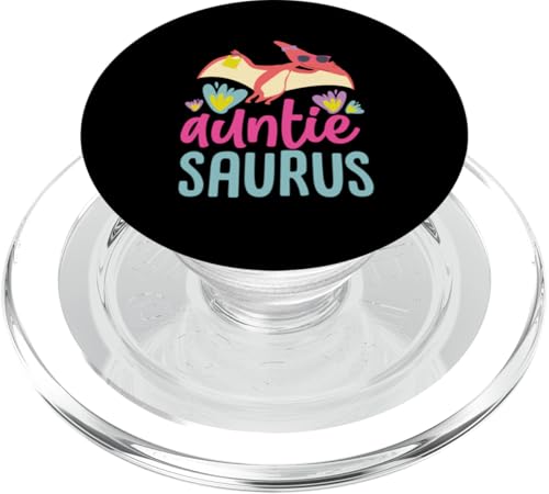 Auntie Saurus Rex Lustige Dinosaurier Frauen Tante PopSockets PopGrip für MagSafe von Cute Matching Dinosaur Family Outfits