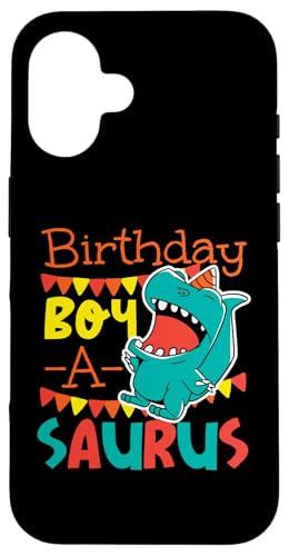 Birthday Boy-A-Saurus Niedlicher Dinosaurier Hülle für iPhone 16 Birthday Boy-A-Saurus Niedlicher Dinosaurier Hülle für iPhone 16 von Cute Matching Dinosaur Family Outfits