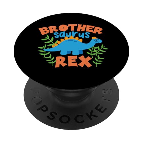 Brother Saurus Rex Dinosaurier Kinder PopSockets Klebender PopGrip von Cute Matching Dinosaur Family Outfits