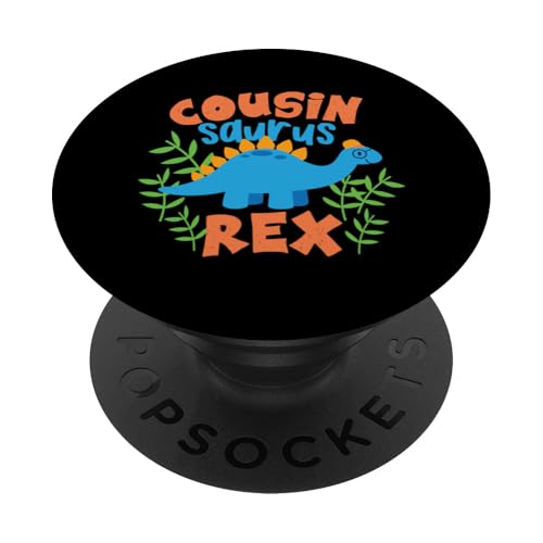 Cousin Saurus Rex Dinosaurier Kinder PopSockets Klebender PopGrip von Cute Matching Dinosaur Family Outfits