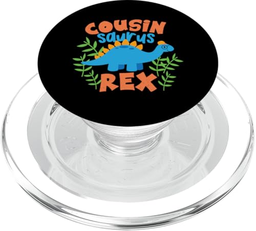 Cousin Saurus Rex Dinosaurier Kinder PopSockets PopGrip für MagSafe von Cute Matching Dinosaur Family Outfits