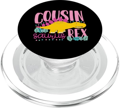 Cousin Saurus Rex Lustiger Dinosaurier Kinder Mädchen PopSockets PopGrip für MagSafe von Cute Matching Dinosaur Family Outfits