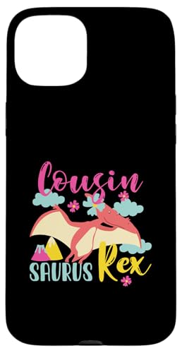 Cousin Saurus Rex Lustiger Dinosaurier Kinder Mädchen Pterodaktyl Hülle für iPhone 15 Plus von Cute Matching Dinosaur Family Outfits