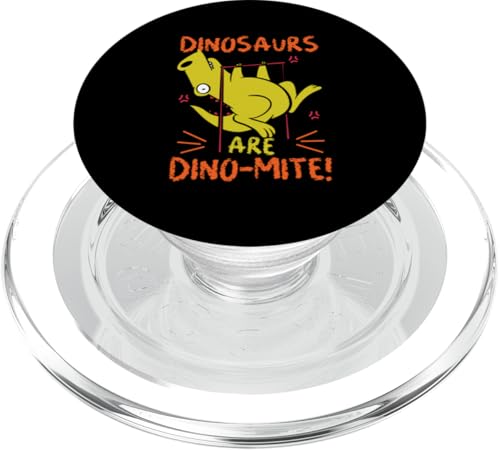 Dinosaurier sind Dino-Mite! Yellow Dino PopSockets PopGrip für MagSafe Dinosaurier sind Dino-Mite! Yellow Dino PopSockets PopGrip für MagSafe von Cute Matching Dinosaur Family Outfits