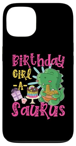 Geburtstag Mädchen A-Saurus Süßer Dinosaurier Hülle für iPhone 13 Geburtstag Mädchen A-Saurus Süßer Dinosaurier Hülle für iPhone 13 von Cute Matching Dinosaur Family Outfits