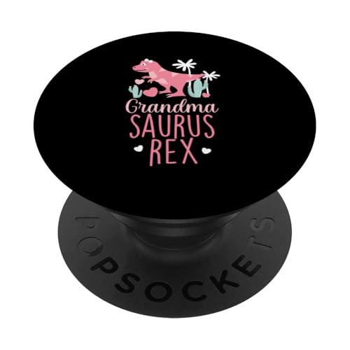 Grandma Saurus Rex Dinosaurier Kinder PopSockets Klebender PopGrip von Cute Matching Dinosaur Family Outfits