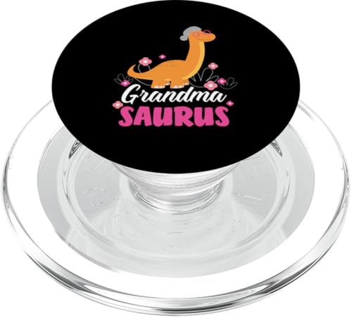 Grandma Saurus Rex Dinosaurier PopSockets PopGrip für MagSafe von Cute Matching Dinosaur Family Outfits