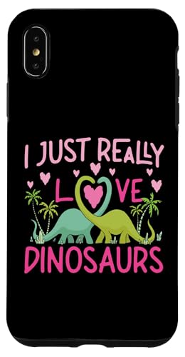Ich liebe Dinosaurierherzen einfach wirklich Hülle für iPhone XS Max Ich liebe Dinosaurierherzen einfach wirklich Hülle für iPhone XS Max von Cute Matching Dinosaur Family Outfits