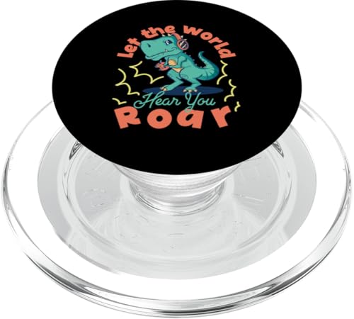 Let The World Hear You Roar Gaming Dinosaurier PopSockets PopGrip für MagSafe Let The World Hear You Roar Gaming Dinosaurier PopSockets PopGrip für MagSafe von Cute Matching Dinosaur Family Outfits