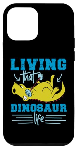 Living That Dinosaurier Life Dino mit Langhantel Hülle für iPhone 12 mini Living That Dinosaurier Life Dino mit Langhantel Hülle für iPhone 12 mini von Cute Matching Dinosaur Family Outfits