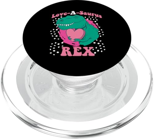 Love-A-Saurus Rex T-Rex mit Herz PopSockets PopGrip für MagSafe Love-A-Saurus Rex T-Rex mit Herz PopSockets PopGrip für MagSafe von Cute Matching Dinosaur Family Outfits