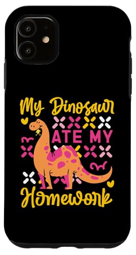 Mein Dinosaurier hat meine Hausaufgaben gegessen Hülle für iPhone 11 Mein Dinosaurier hat meine Hausaufgaben gegessen Hülle für iPhone 11 von Cute Matching Dinosaur Family Outfits