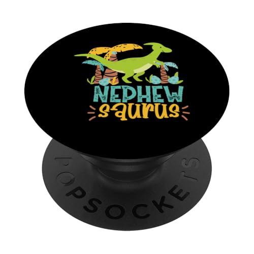 Nephew Saurus Rex Dinosaurier Kinder PopSockets Klebender PopGrip von Cute Matching Dinosaur Family Outfits