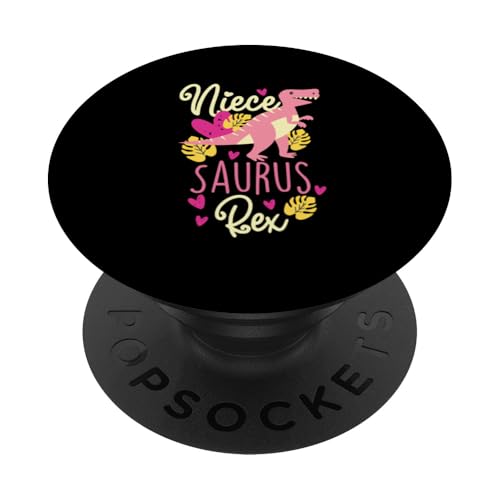 Niece Saurus Rex Dinosaurier Kinder PopSockets Klebender PopGrip von Cute Matching Dinosaur Family Outfits