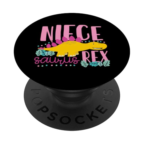 Niece Saurus Rex Lustiger Dinosaurier Kinder Mädchen PopSockets Klebender PopGrip Niece Saurus Rex Lustiger Dinosaurier Kinder Mädchen PopSockets Klebender PopGrip von Cute Matching Dinosaur Family Outfits