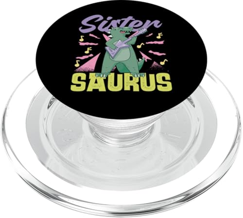 Schwester Saurus PopSockets PopGrip für MagSafe Schwester Saurus PopSockets PopGrip für MagSafe von Cute Matching Dinosaur Family Outfits