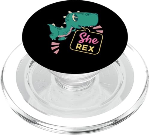 She Rex Dinosaurier PopSockets PopGrip für MagSafe She Rex Dinosaurier PopSockets PopGrip für MagSafe von Cute Matching Dinosaur Family Outfits