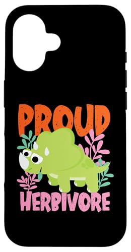 Stolzer Pflanzenfresser Cute Dino Hülle für iPhone 16 Stolzer Pflanzenfresser Cute Dino Hülle für iPhone 16 von Cute Matching Dinosaur Family Outfits