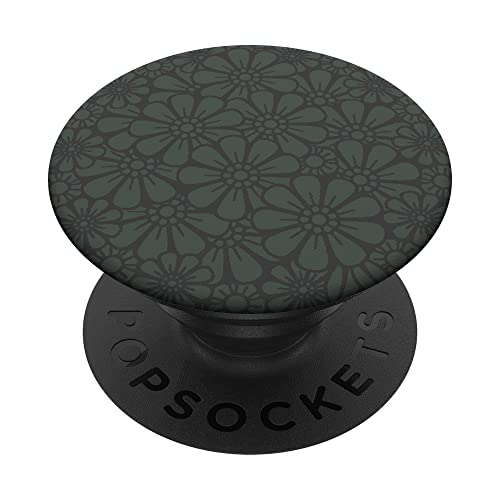 Sonnenblumen-Muster, Mitternachtsgrün PopSockets mit austauschbarem PopGrip Sonnenblumen-Muster, Mitternachtsgrün PopSockets mit austauschbarem PopGrip von Cute Minimalist Floral Sunflower Flower Design