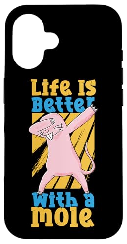 Maulwurf-Tier: Das Leben ist besser mit einem Maulwurf Hülle für iPhone 16 von Cute Mole Animal Designs For Girls And Boys