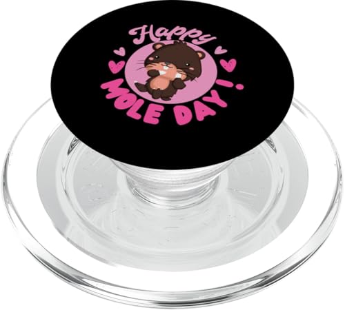 Maulwurf-Tier: Happy Mole Day! PopSockets PopGrip für MagSafe Maulwurf-Tier: Happy Mole Day! PopSockets PopGrip für MagSafe von Cute Mole Animal Designs For Girls And Boys