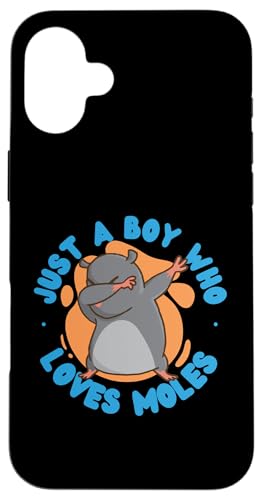 Maulwurf-Tier: Just A Boy Who Loves Maulwürfe Hülle für iPhone 16 Plus von Cute Mole Animal Designs For Girls And Boys