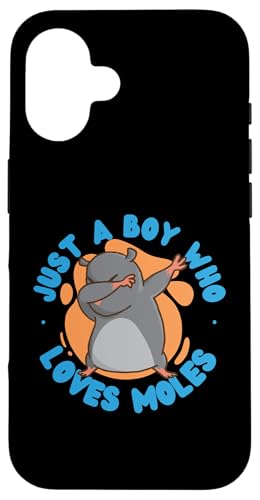 Maulwurf-Tier: Just A Boy Who Loves Maulwürfe Hülle für iPhone 16 von Cute Mole Animal Designs For Girls And Boys