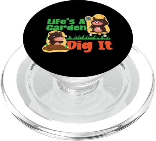Maulwurf-Tier: Life's A Garden - Dig It PopSockets PopGrip für MagSafe Maulwurf-Tier: Life's A Garden - Dig It PopSockets PopGrip für MagSafe von Cute Mole Animal Designs For Girls And Boys