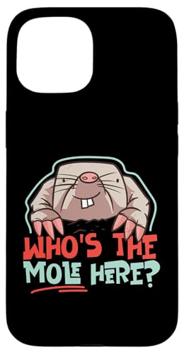 Maulwurf-Tier: Wer ist der Maulwurf? Hülle für iPhone 15 von Cute Mole Animal Designs For Girls And Boys