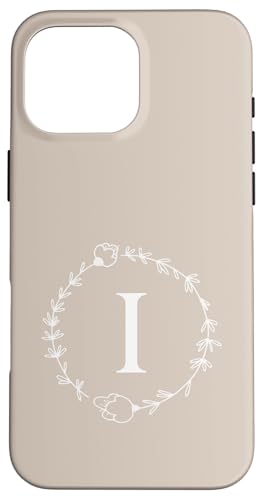Buchstabe I Initial Monogramm - Vorname beginnt mit I Hülle für iPhone 16 Pro Max von Cute Monogram Letter Design