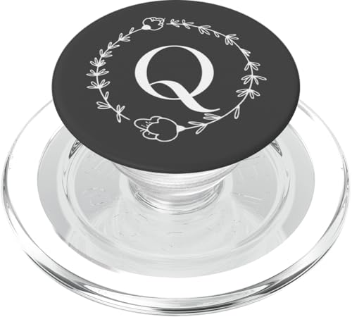 Buchstabe Q Initial Monogramm - Vorname beginnt mit Q PopSockets PopGrip für MagSafe Buchstabe Q Initial Monogramm - Vorname beginnt mit Q PopSockets PopGrip für MagSafe von Cute Monogram Letter Design