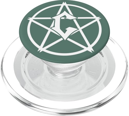 Gotischer Buchstabe C Initiale Monogramm – Vorname beginnt mit C PopSockets PopGrip für MagSafe von Cute Monogram Letter Design
