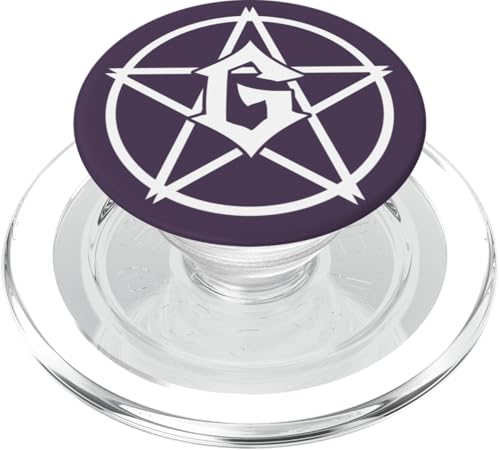 Gotischer Buchstabe G Initiale Monogramm – Vorname beginnt mit G PopSockets PopGrip für MagSafe von Cute Monogram Letter Design