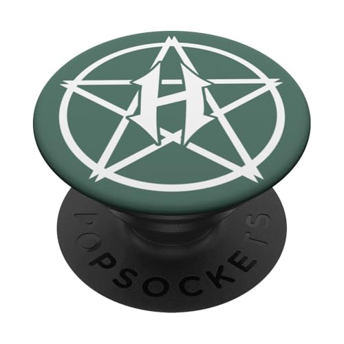 Gotischer Buchstabe H Initiale Monogramm – Vorname beginnt mit H PopSockets Klebender PopGrip von Cute Monogram Letter Design
