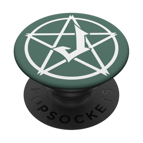 Gotischer Buchstabe J Initiale Monogramm – Vorname beginnt mit J PopSockets Klebender PopGrip von Cute Monogram Letter Design