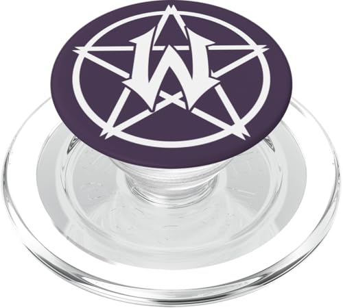 Gotischer Buchstabe W Initiale Monogramm – Vorname beginnt mit W PopSockets PopGrip für MagSafe von Cute Monogram Letter Design