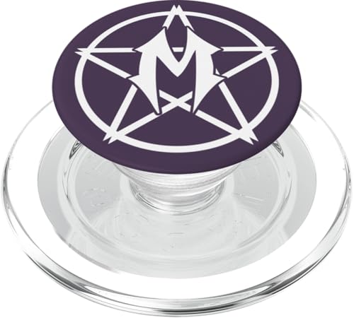 Monogramm mit Buchstabe M, Vorname beginnt mit M PopSockets PopGrip für MagSafe von Cute Monogram Letter Design