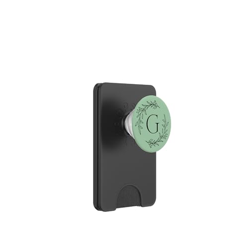 Monogramm mit süßem Buchstabe G – Vorname beginnt mit G PopSockets PopWallet für MagSafe von Cute Monogram Letter Design