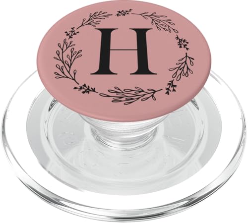 Niedlicher Buchstabe H Initiale Monogramm PopSockets PopGrip für MagSafe Niedlicher Buchstabe H Initiale Monogramm PopSockets PopGrip für MagSafe von Cute Monogram Letter Design
