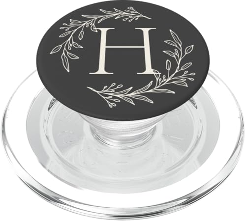 Niedlicher Buchstabe H Initiale Monogramm – Vorname beginnt mit H PopSockets PopGrip für MagSafe Niedlicher Buchstabe H Initiale Monogramm – Vorname beginnt mit H PopSockets PopGrip für MagSafe von Cute Monogram Letter Design