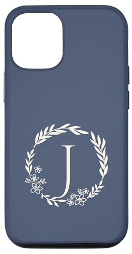 Niedlicher Buchstabe J Initiale Monogramm – Vorname beginnt mit J Hülle für iPhone 12/12 Pro von Cute Monogram Letter Design