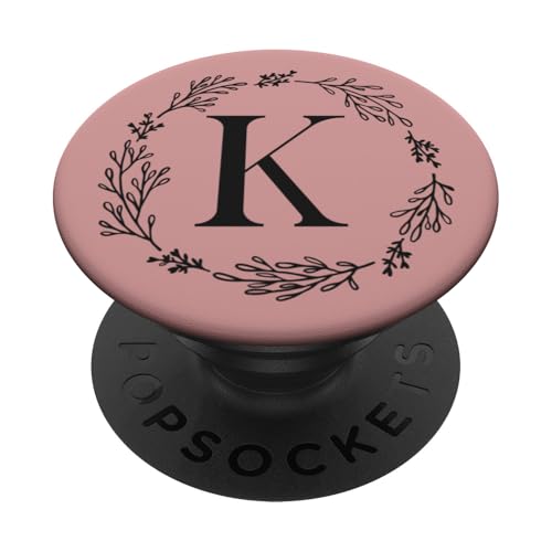 Niedlicher Buchstabe K Initiale Monogramm PopSockets Klebender PopGrip Niedlicher Buchstabe K Initiale Monogramm PopSockets Klebender PopGrip von Cute Monogram Letter Design