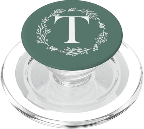 Niedlicher Buchstabe T Initiale Monogramm PopSockets PopGrip für MagSafe Niedlicher Buchstabe T Initiale Monogramm PopSockets PopGrip für MagSafe von Cute Monogram Letter Design