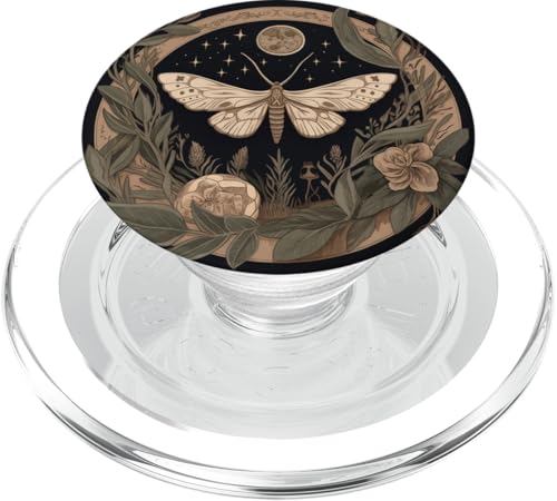Niedliche ästhetische Motte, Mondblumen, himmlisch PopSockets PopGrip für MagSafe Niedliche ästhetische Motte, Mondblumen, himmlisch PopSockets PopGrip für MagSafe von Cute Moth Moon Flowers Celestial Designs
